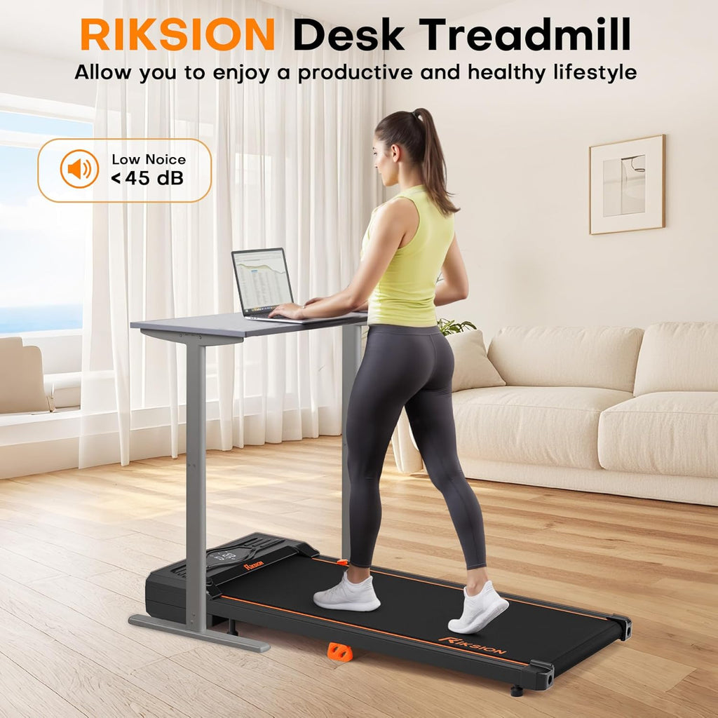 Walking Pad Treadmill, under Desk Treadmill, Portable Foldable Compact Walking Pad with Remote Control for Home/Office, Free Installation